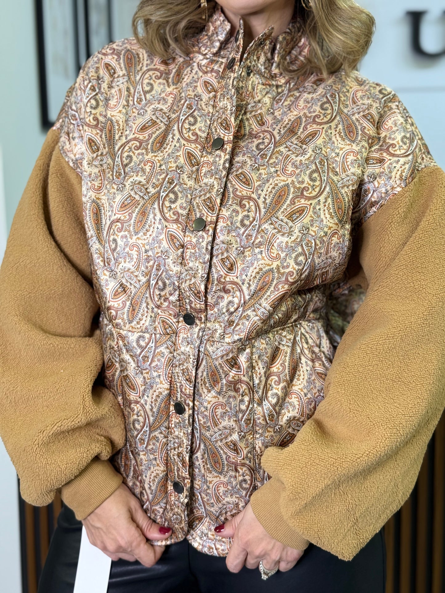 Chaqueta Acolchada con Mangas