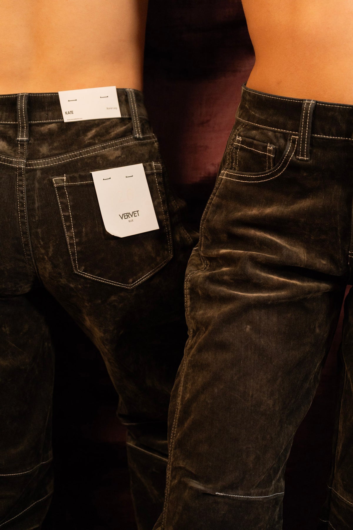 Pantalon barrel high rise