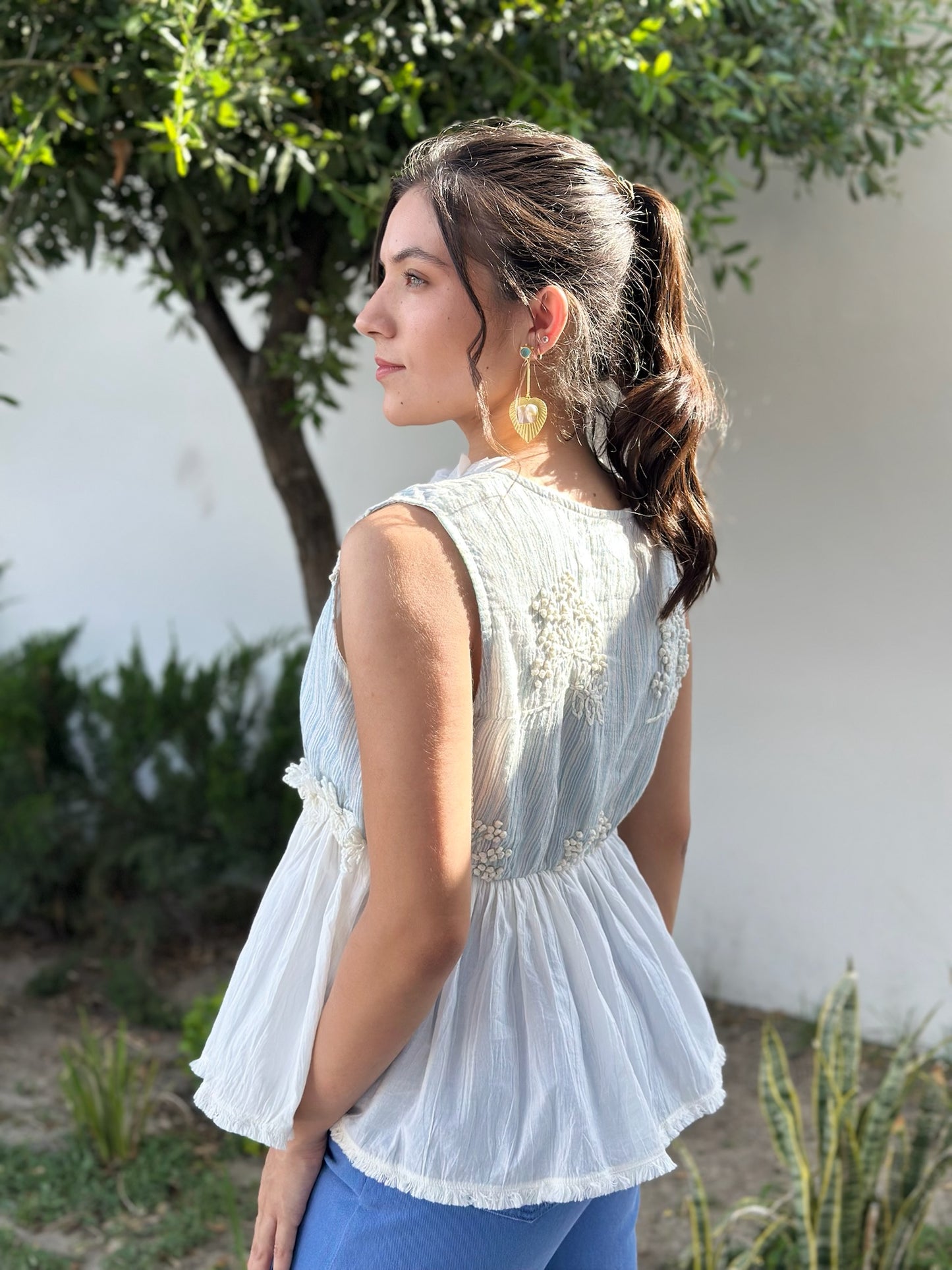 Blusa celeste