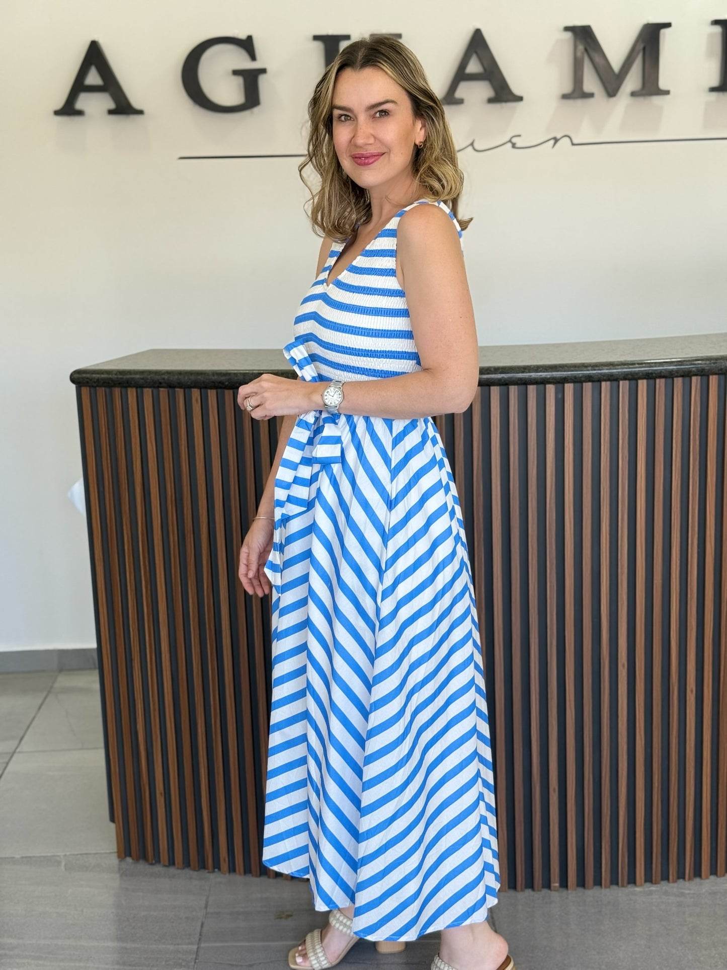 Vestido Blue Lines