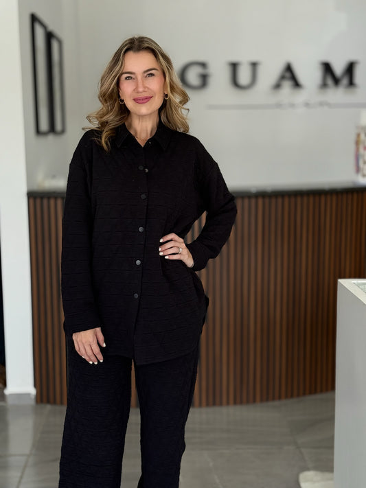 Set negro pants y camisa