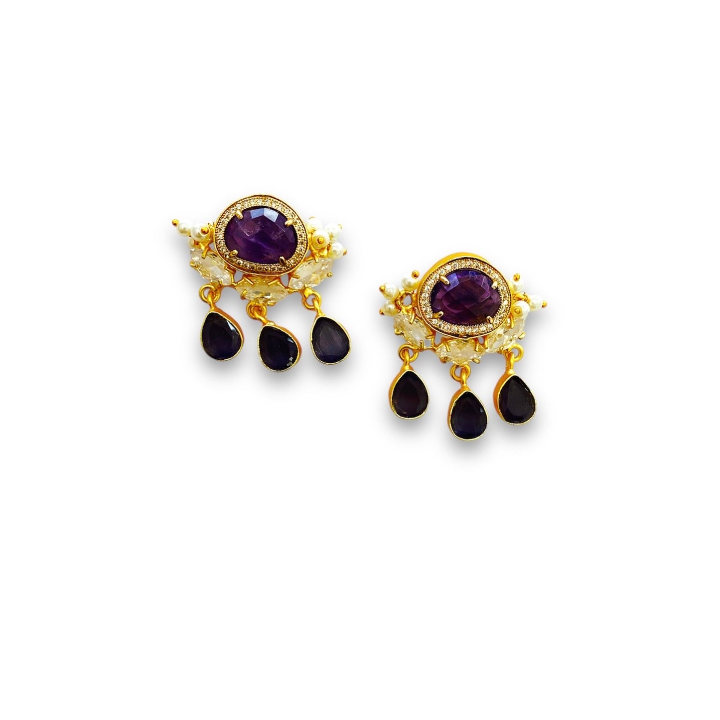 Aretes Majestuosos Amatista