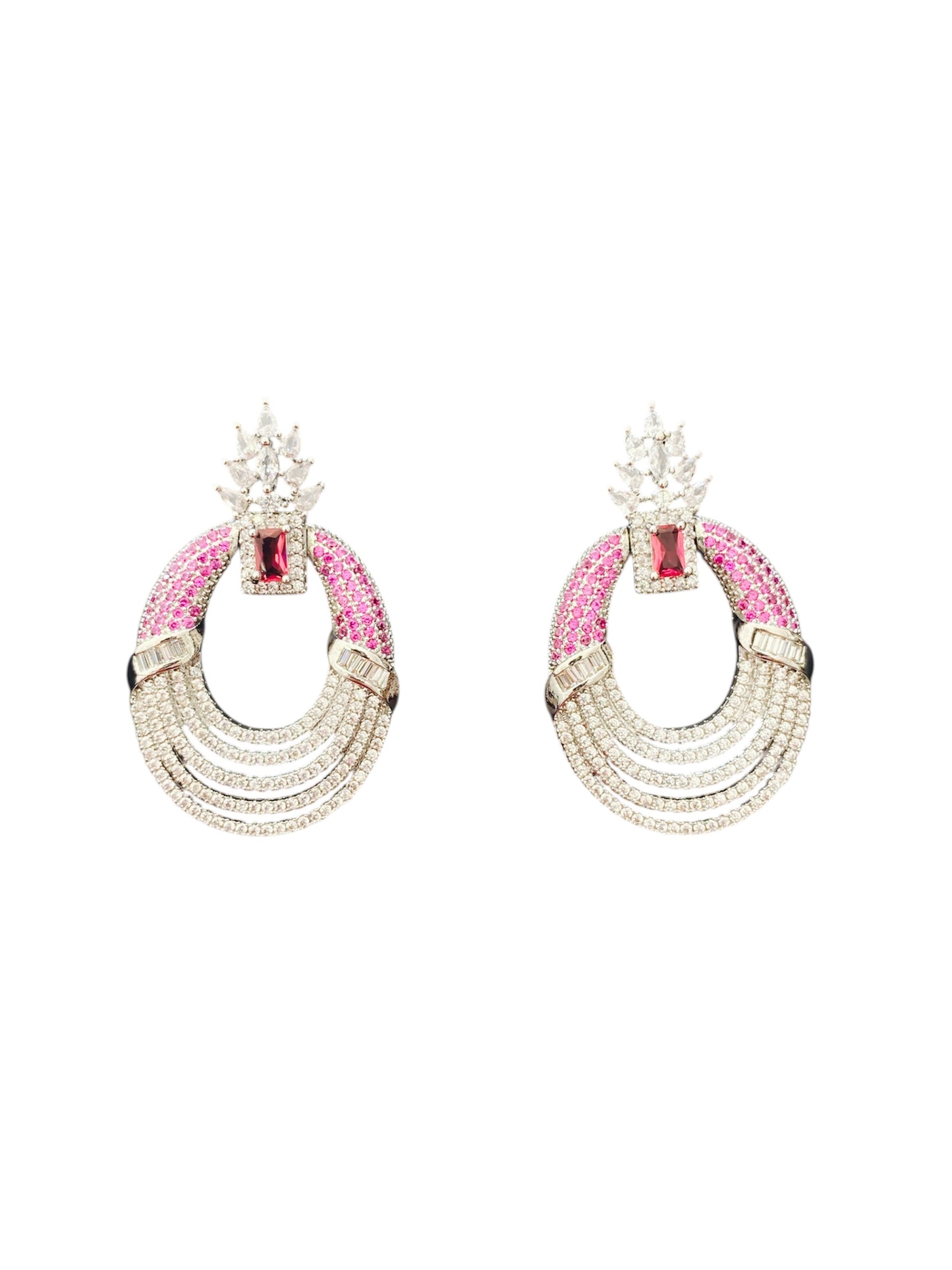 Aretes Imperio Rosa
