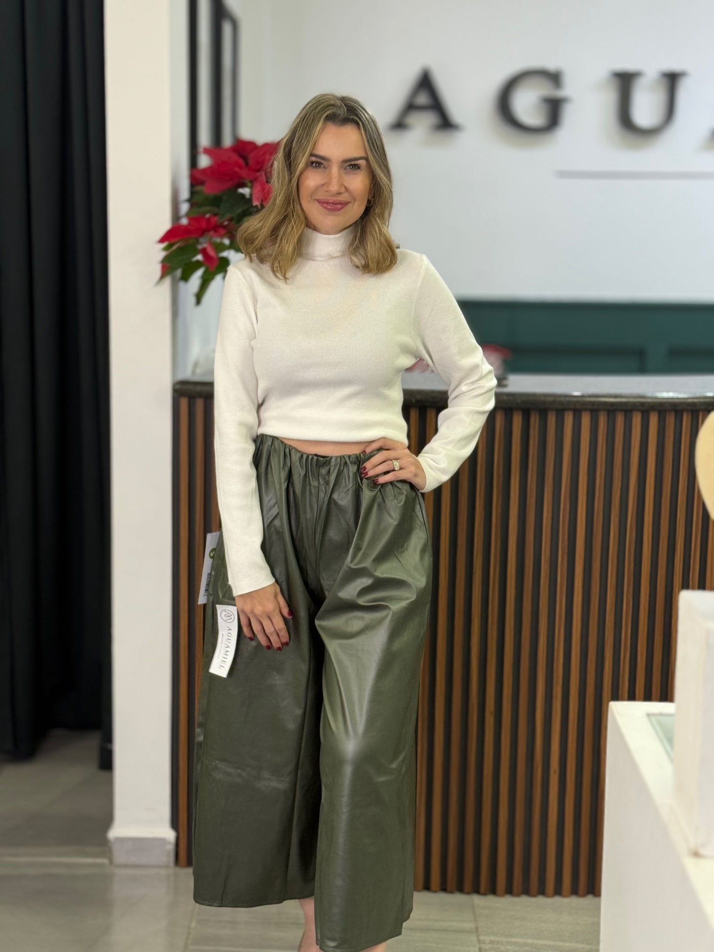 Pantalon Verde corte Culotte