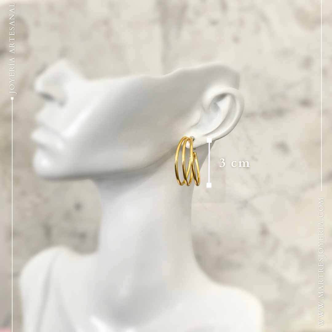 Aretes Golden Twist
