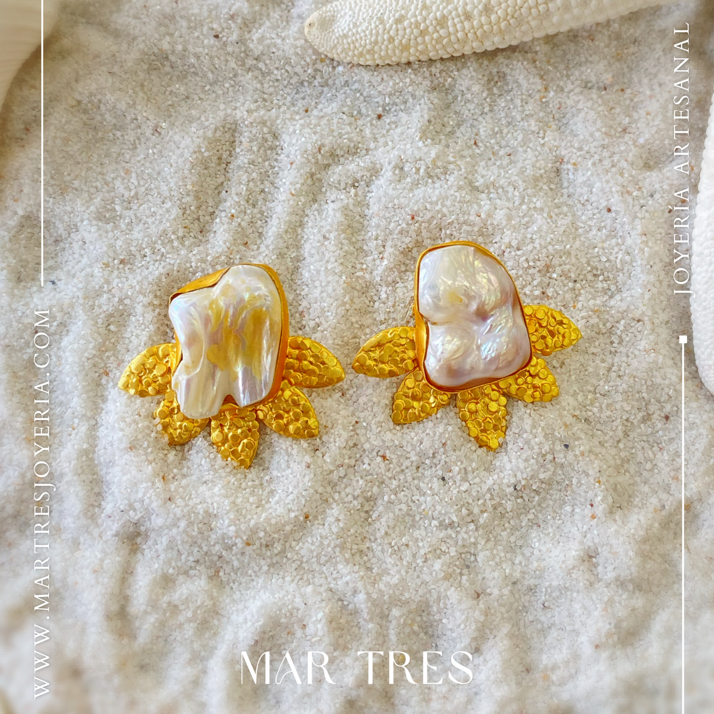 Aretes Sun Pearl