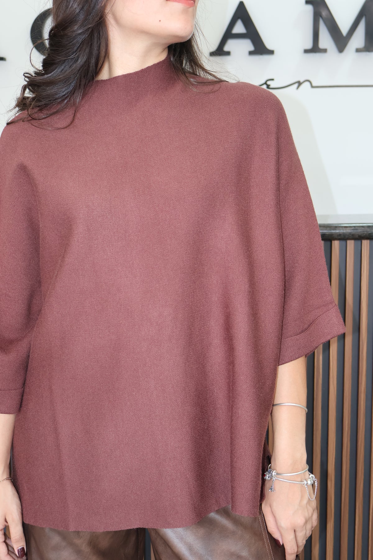 Sueter oversized espresso