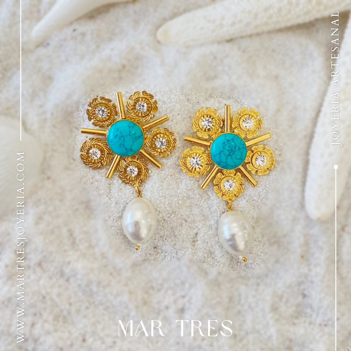 Aretes Golden Bloom
