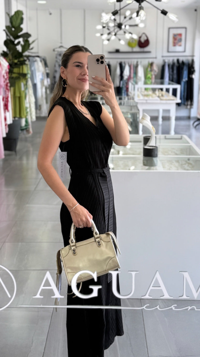 Jumpsuit negro cinto