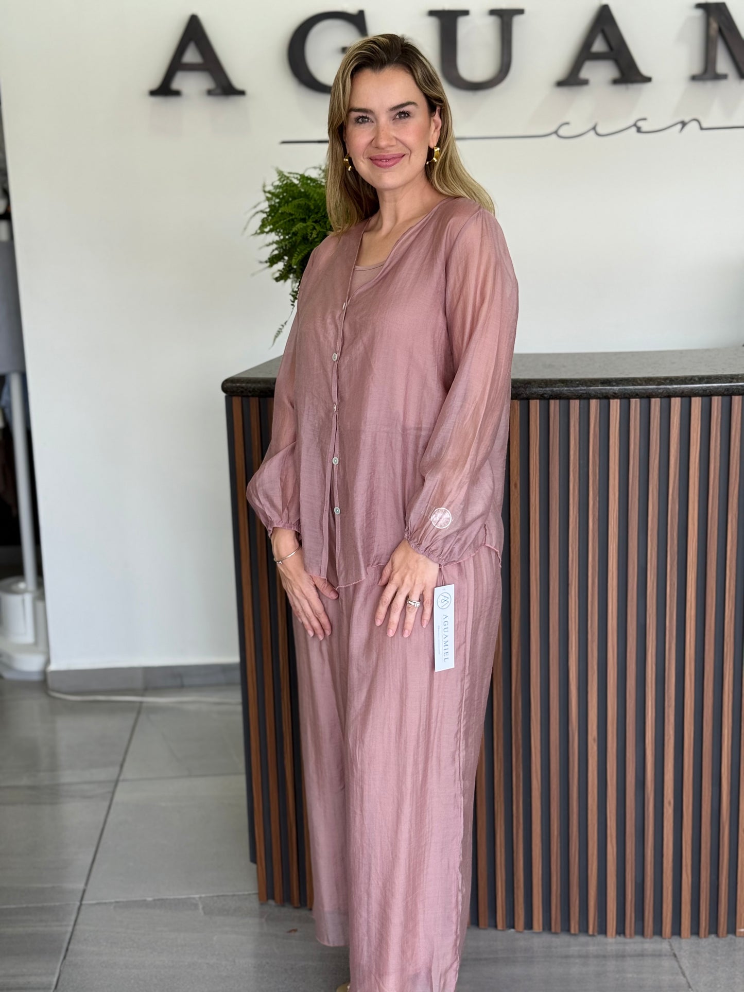 Set rosa transparencia