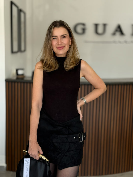 Vestido Black Belted