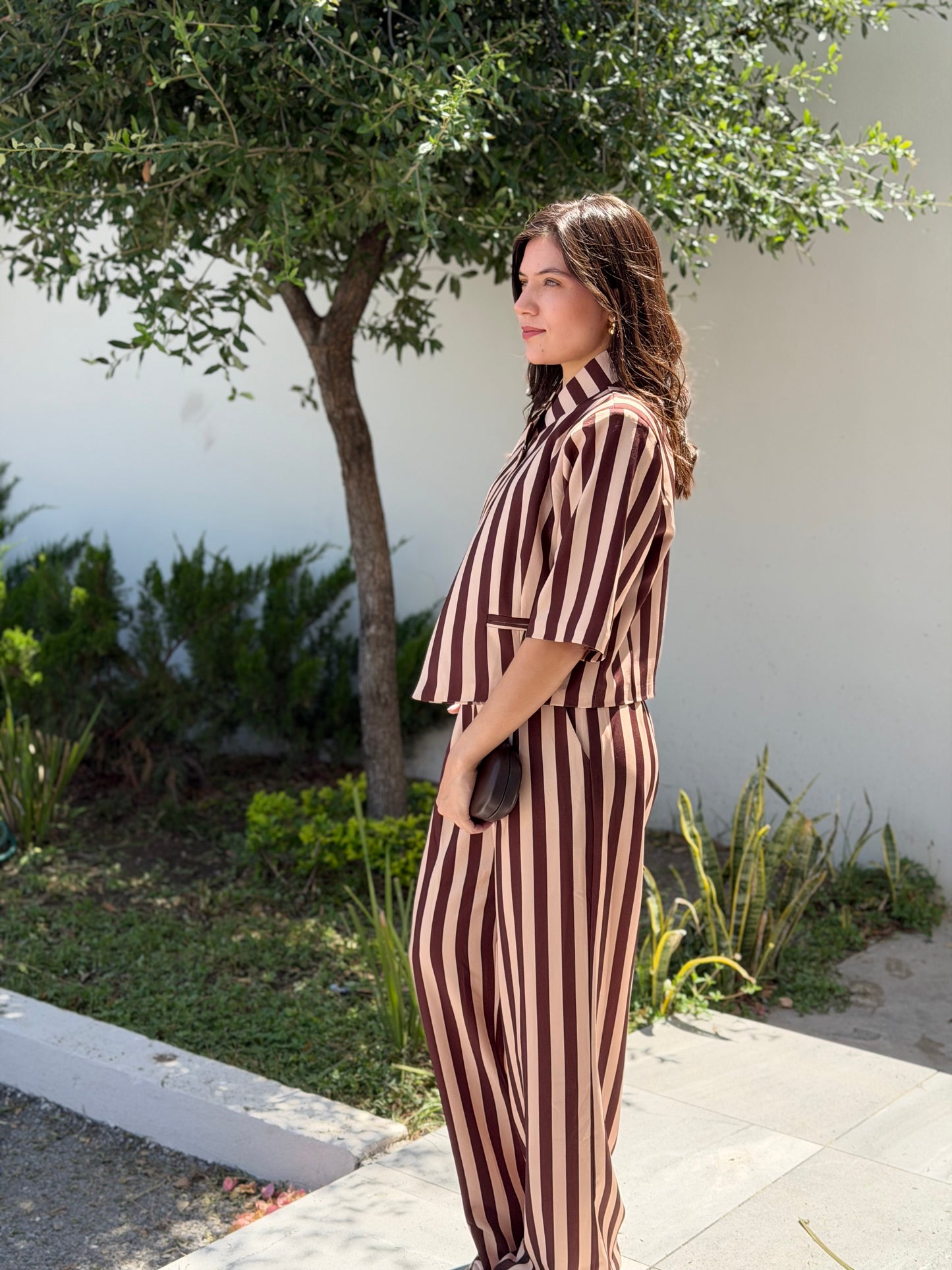 Mocha Stripes Set