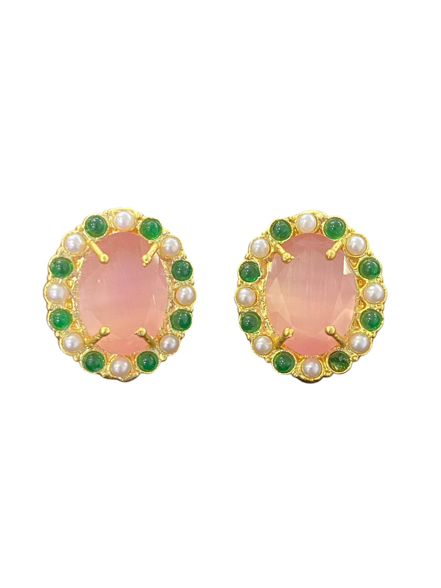 Aretes Ovalo Perlado