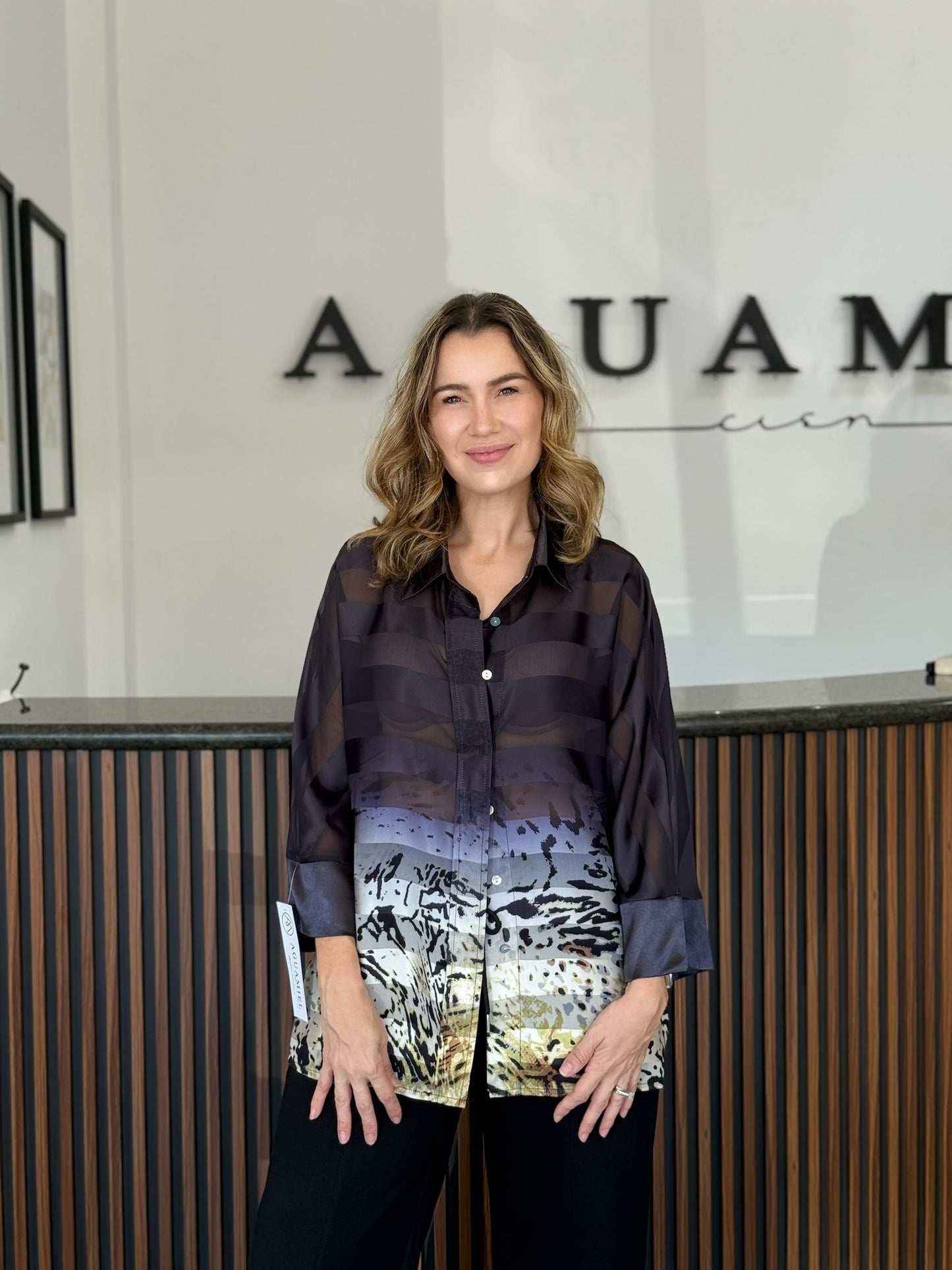 Blusa Transparencias Print