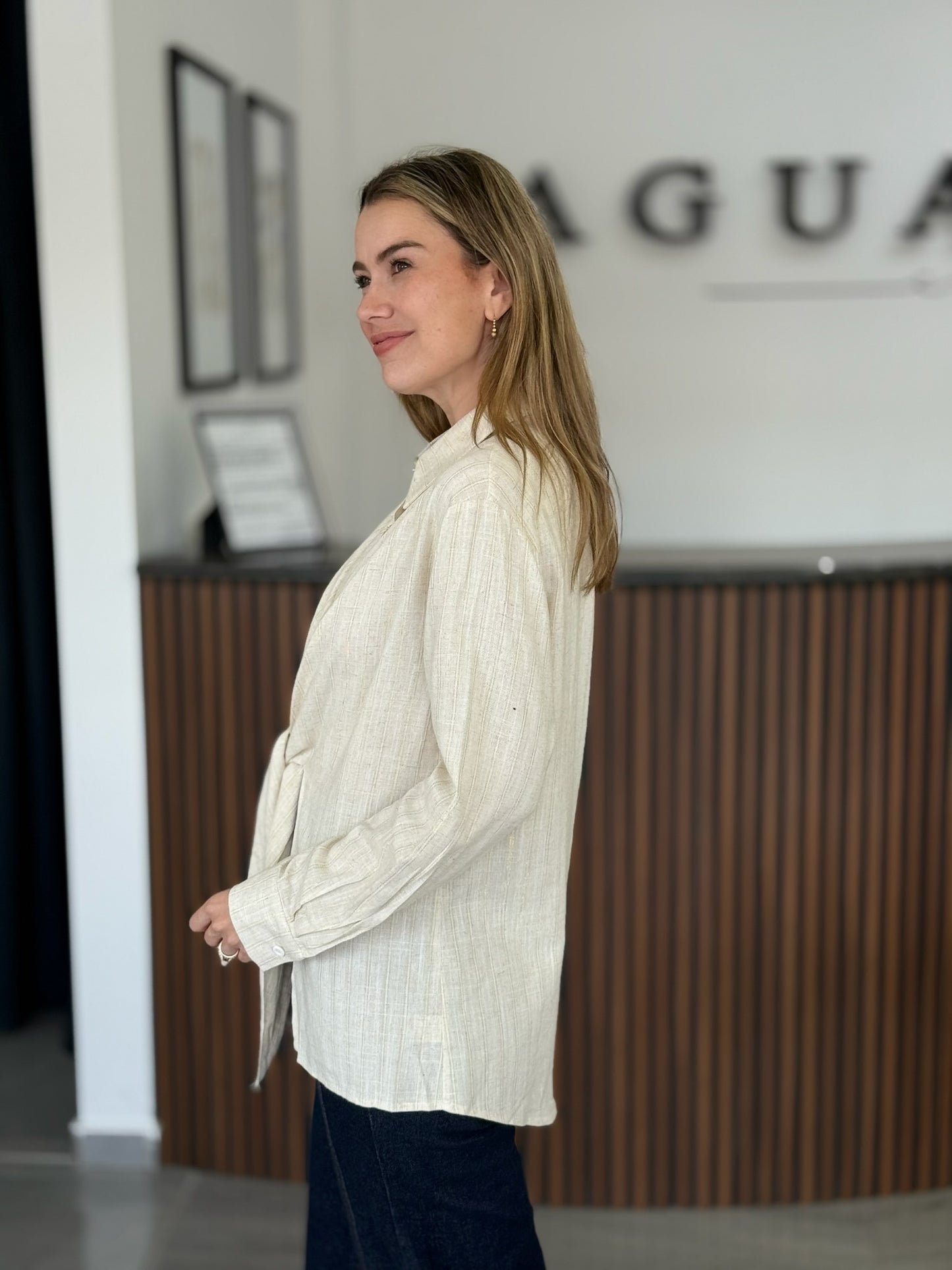 Camisa tipo lino
