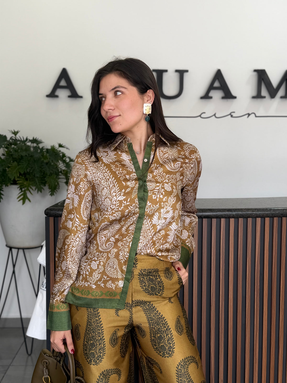 Set vintage olive