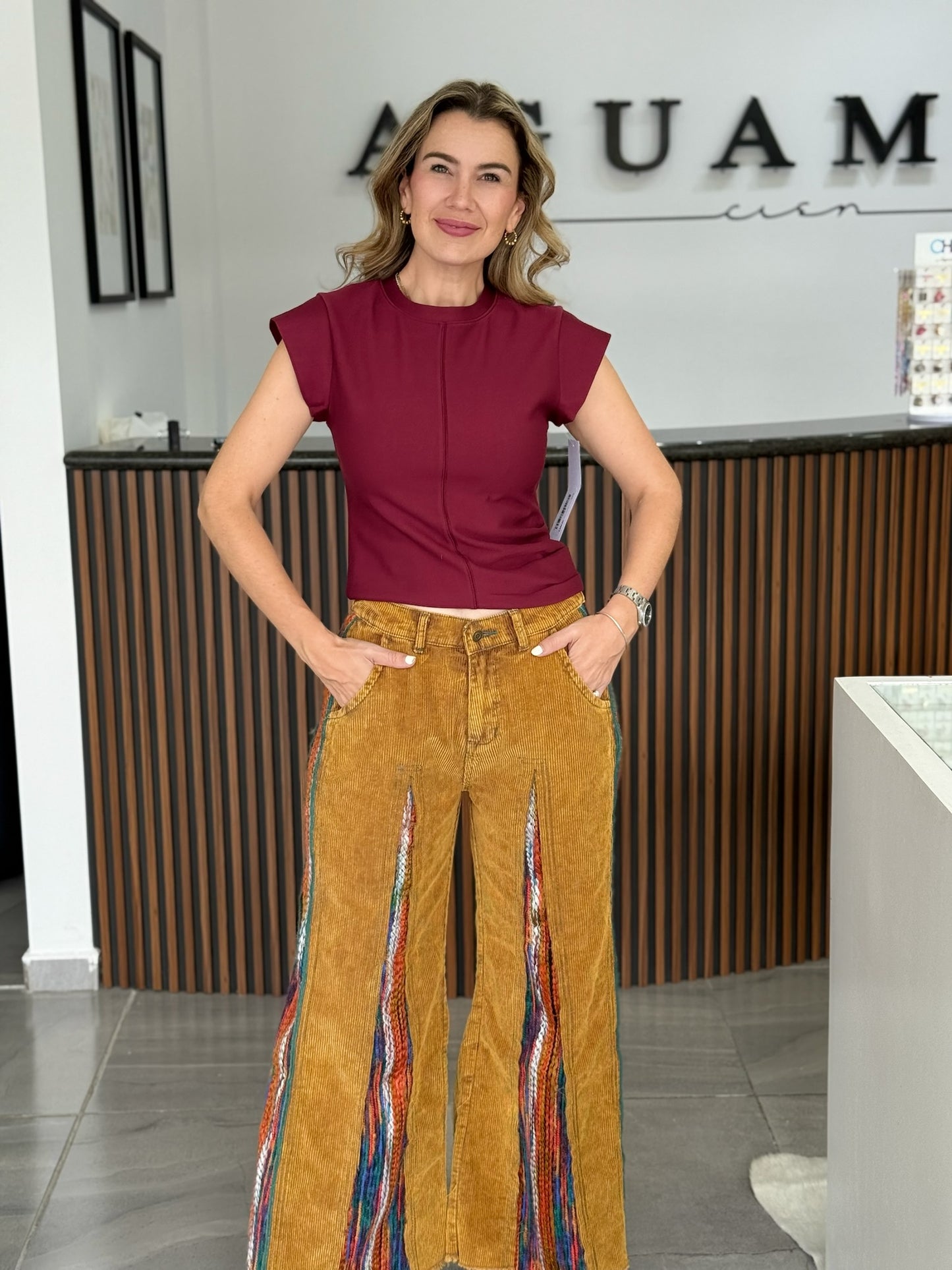 Wide Leg Pants Camel