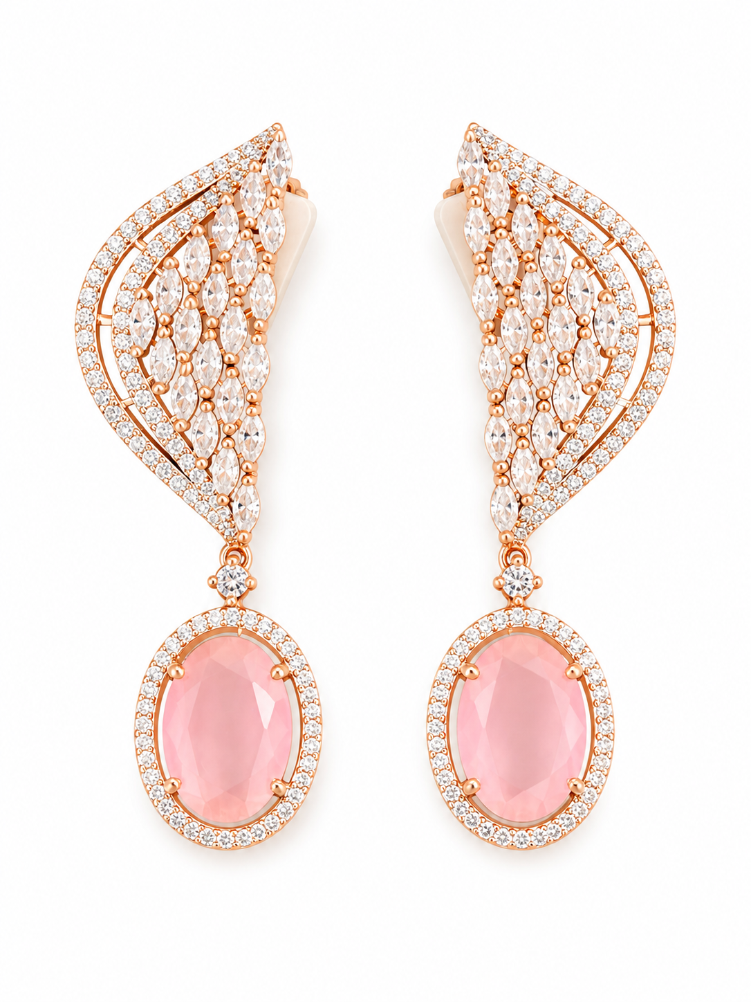 Aretes Blush Glam Drop