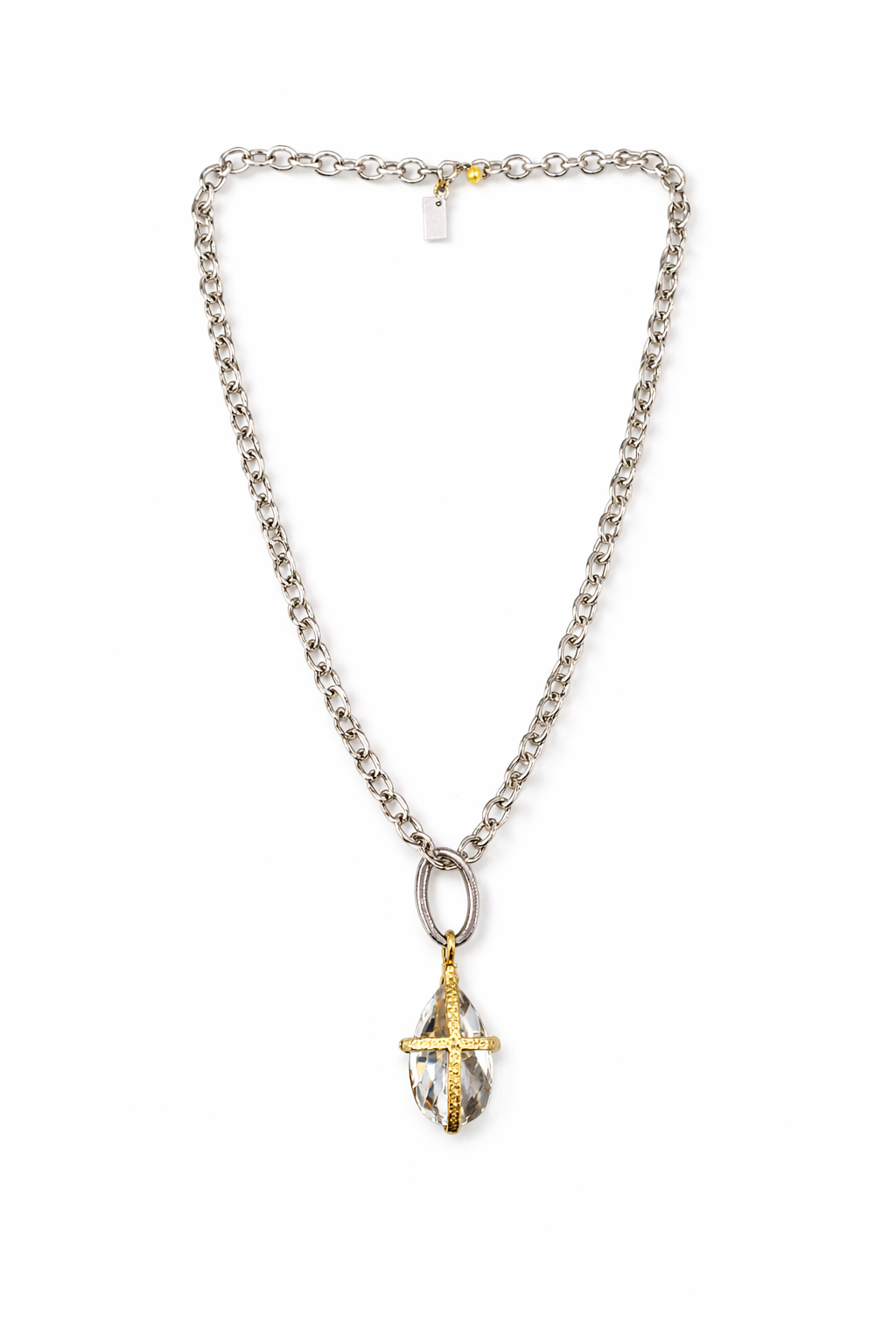 Collar Cadena Cristal Gota