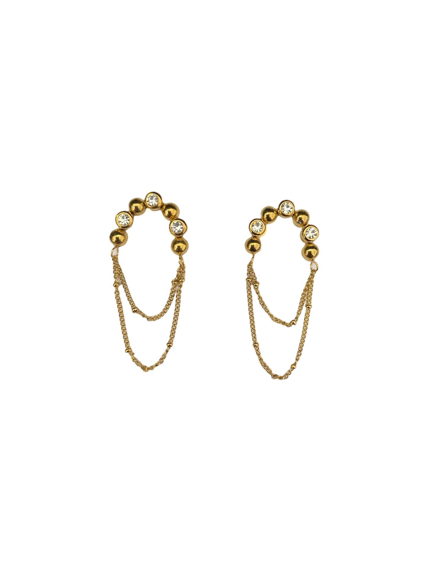 Chain Bead Half-Hoop