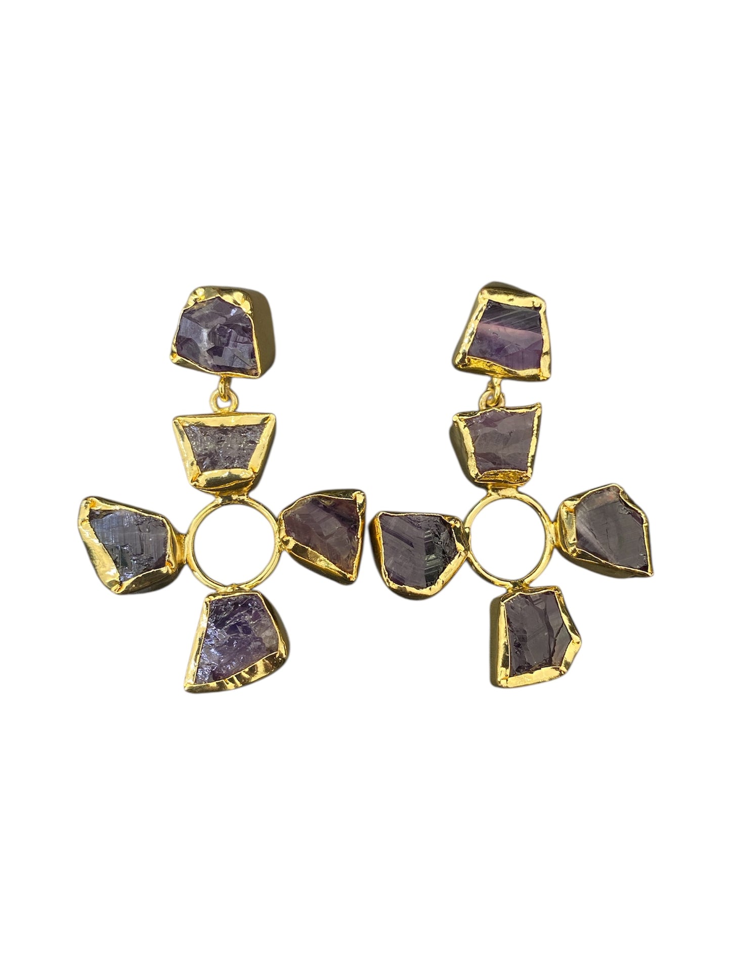 Aretes Flor de Esmeralda