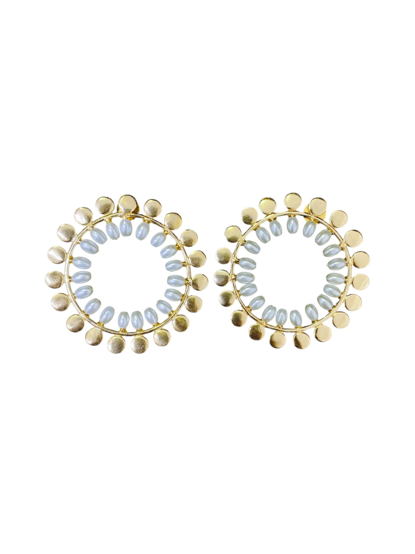 Aretes Halo Pearl