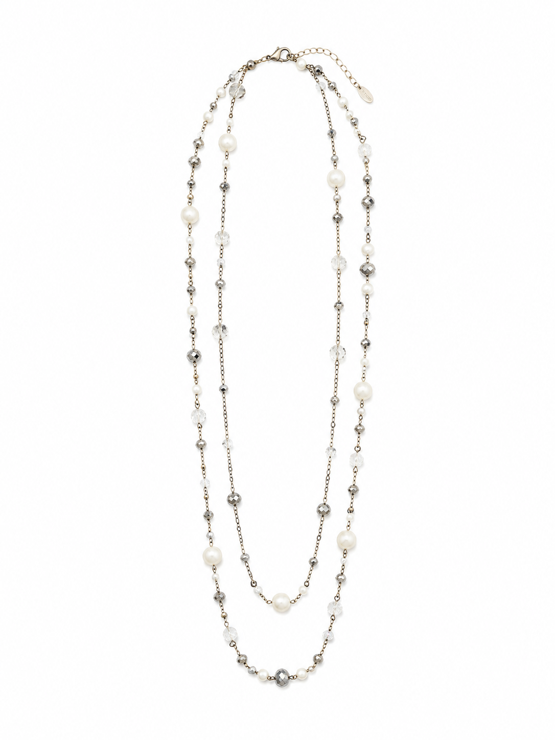 Collar Crystal Pearl Layers