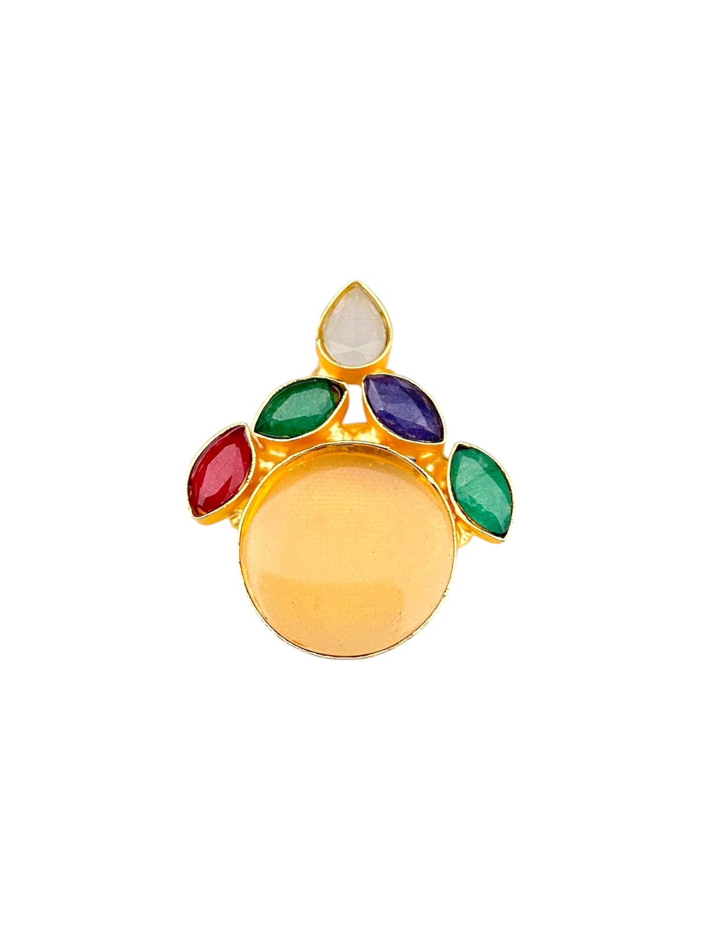Anillo Multicolor con Piedras Naturales