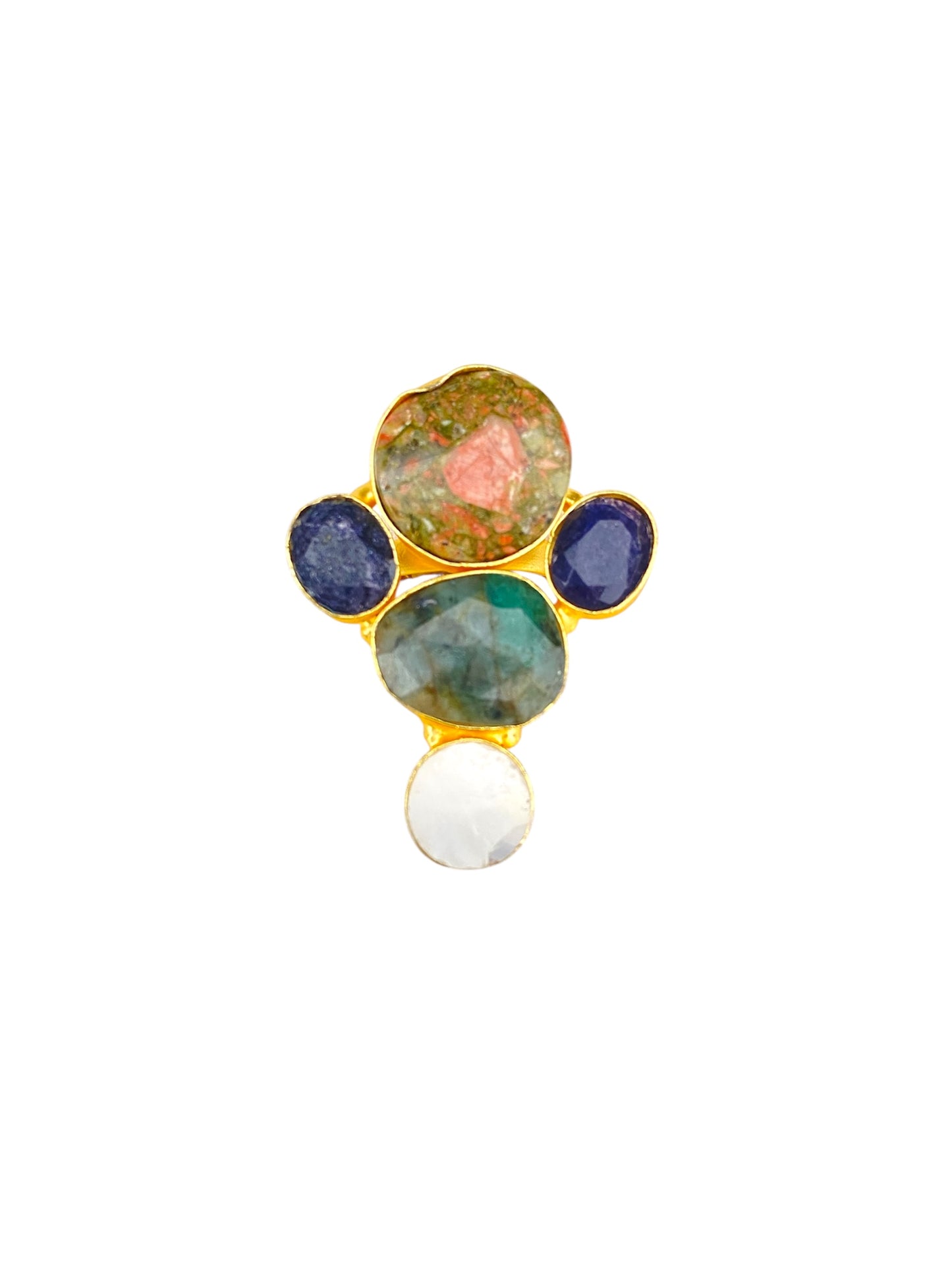 Anillo Vibrante de Piedras Naturales