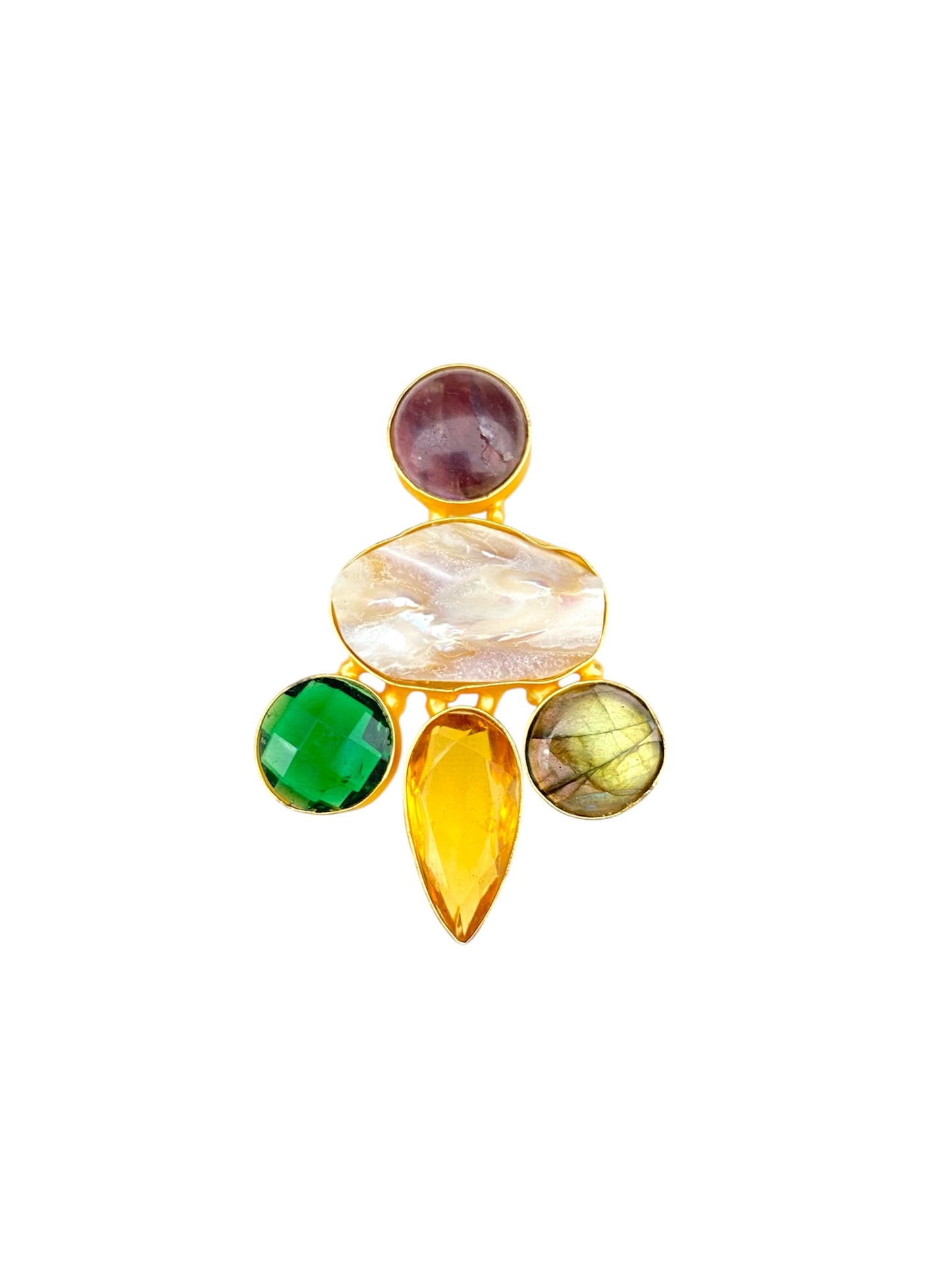 Anillo Multicolor con Piedras Naturales