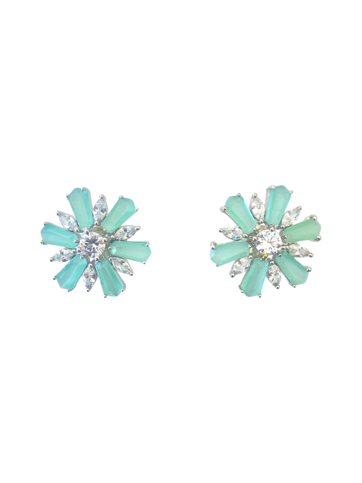 Aretes flor Zirconia
