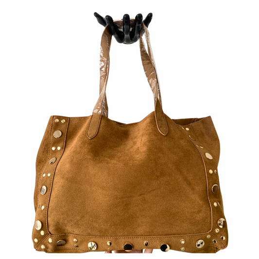 Bolso Cafe Velvet Detalles dorados