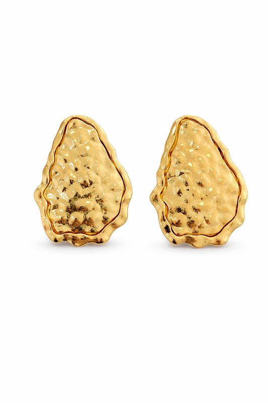 Aretes Orgánicos Dorados