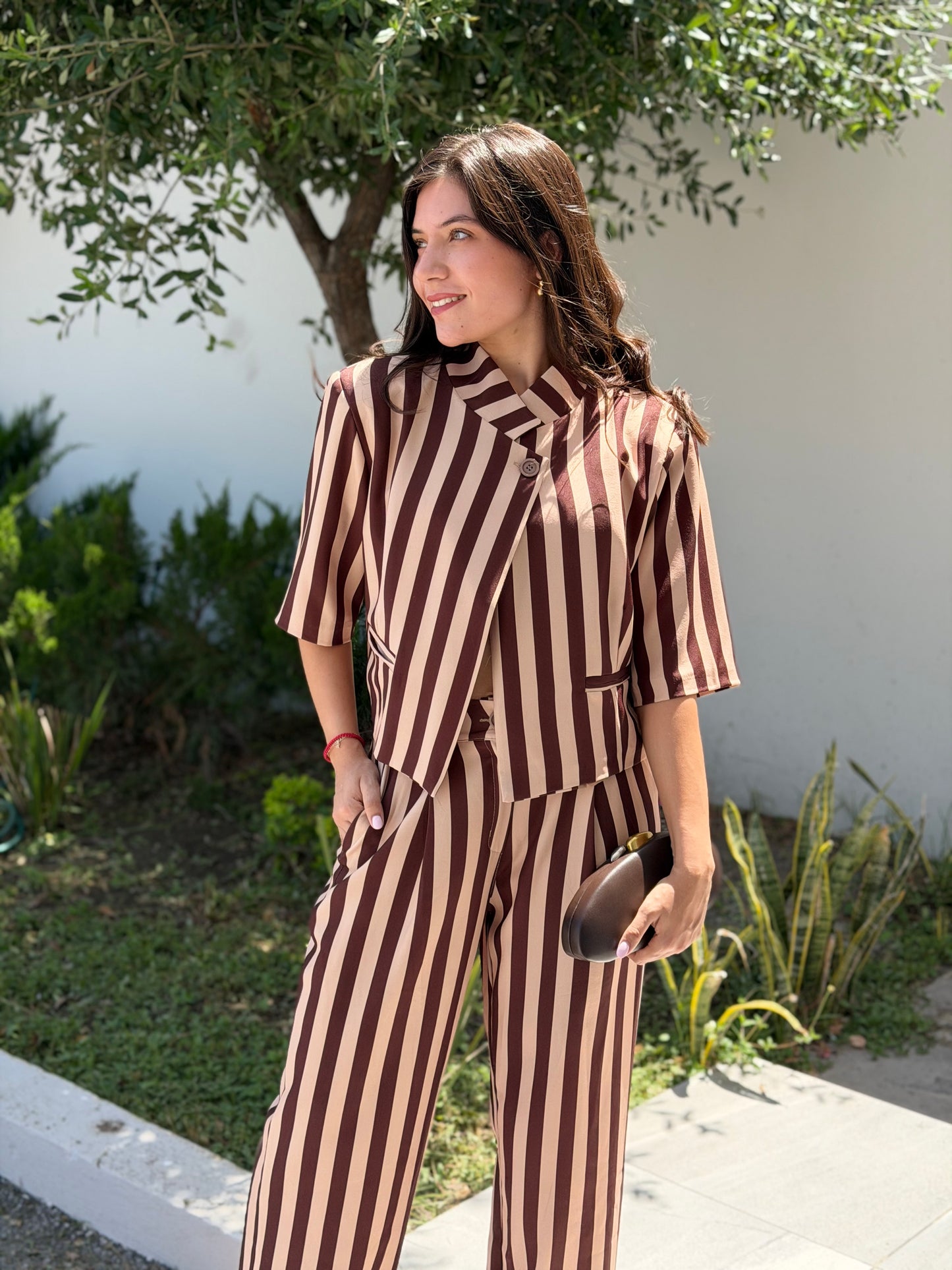Mocha Stripes Set