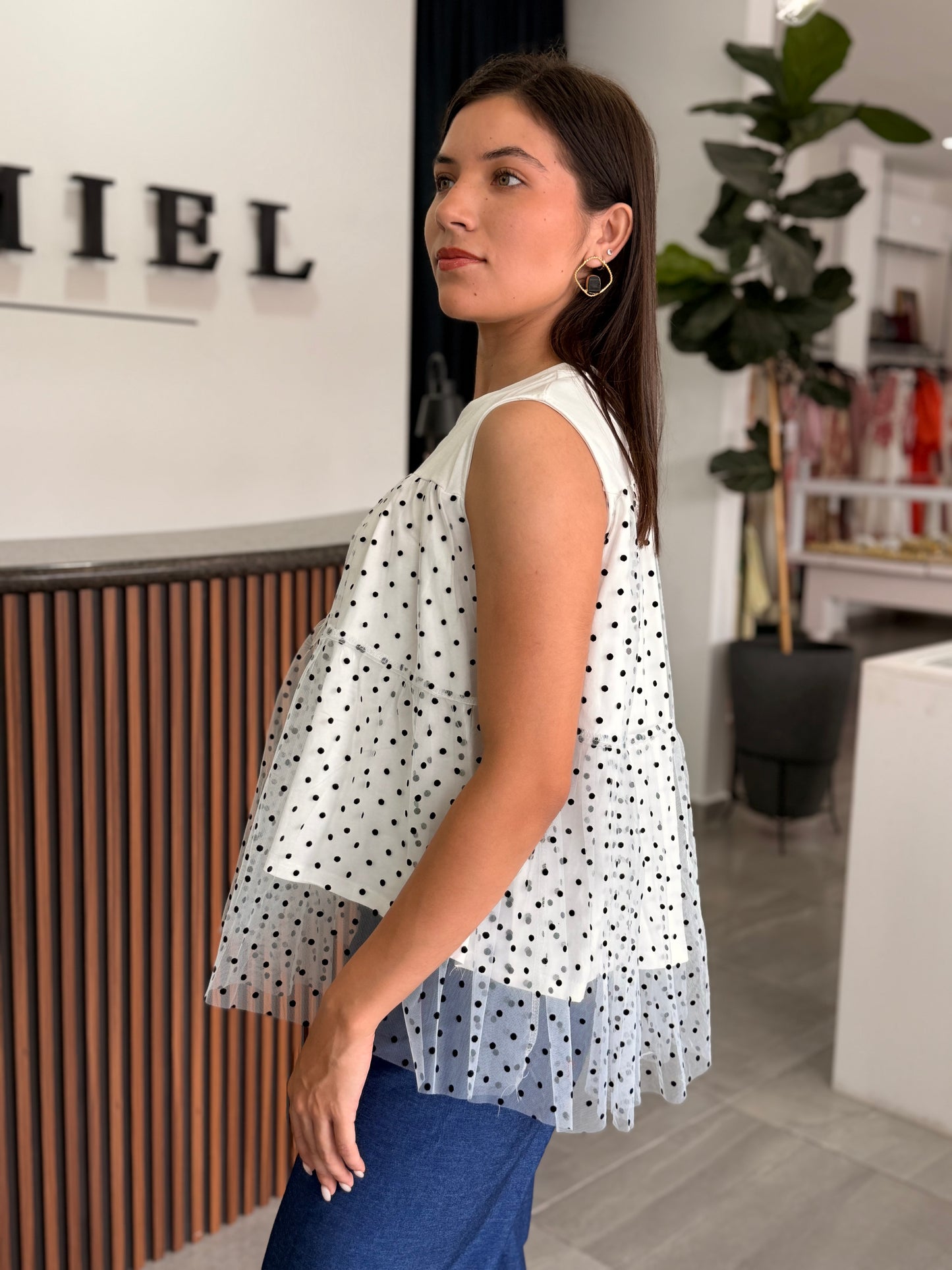 Blusa olanes lunares