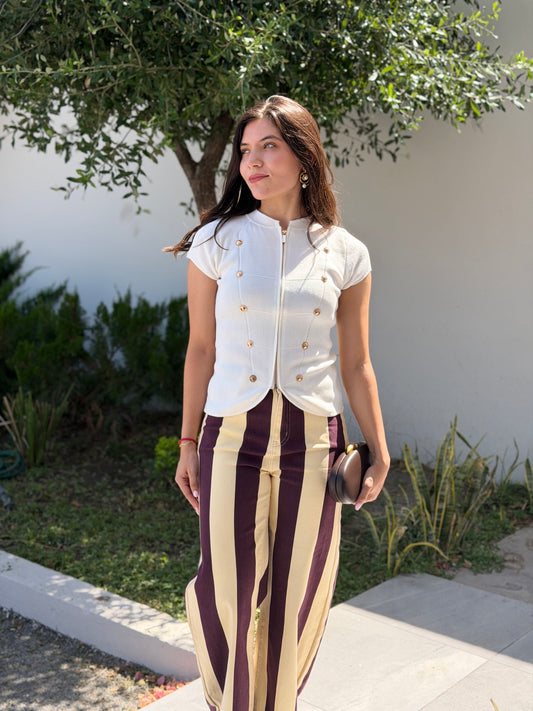 Mocha Line Pants
