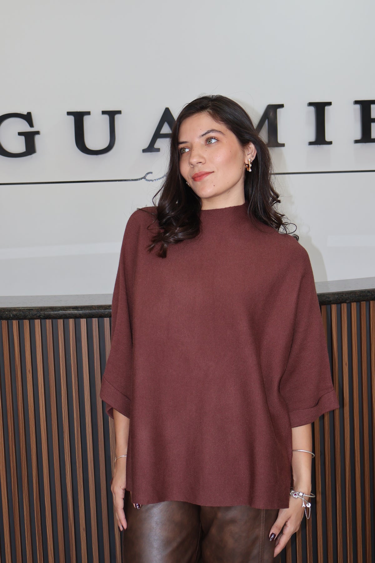 Sueter oversized espresso