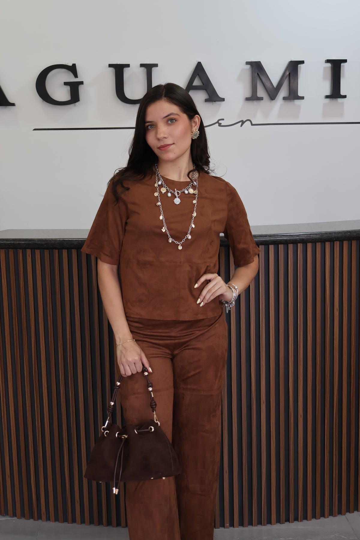 Set gamuza cafe