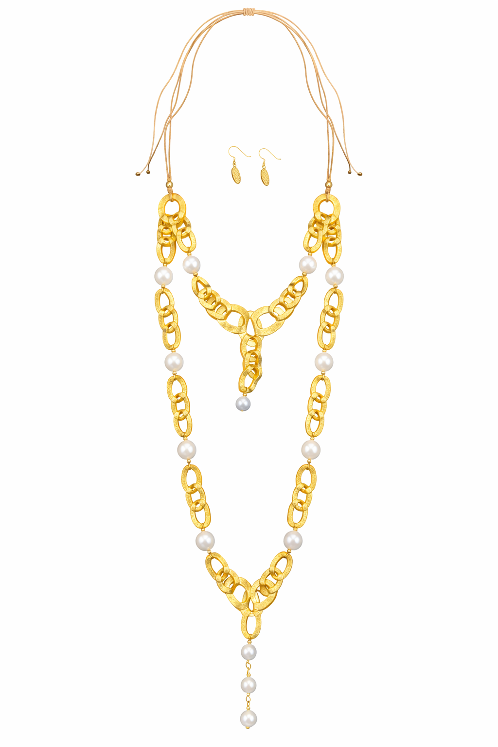 Set Golden Chain Pearl