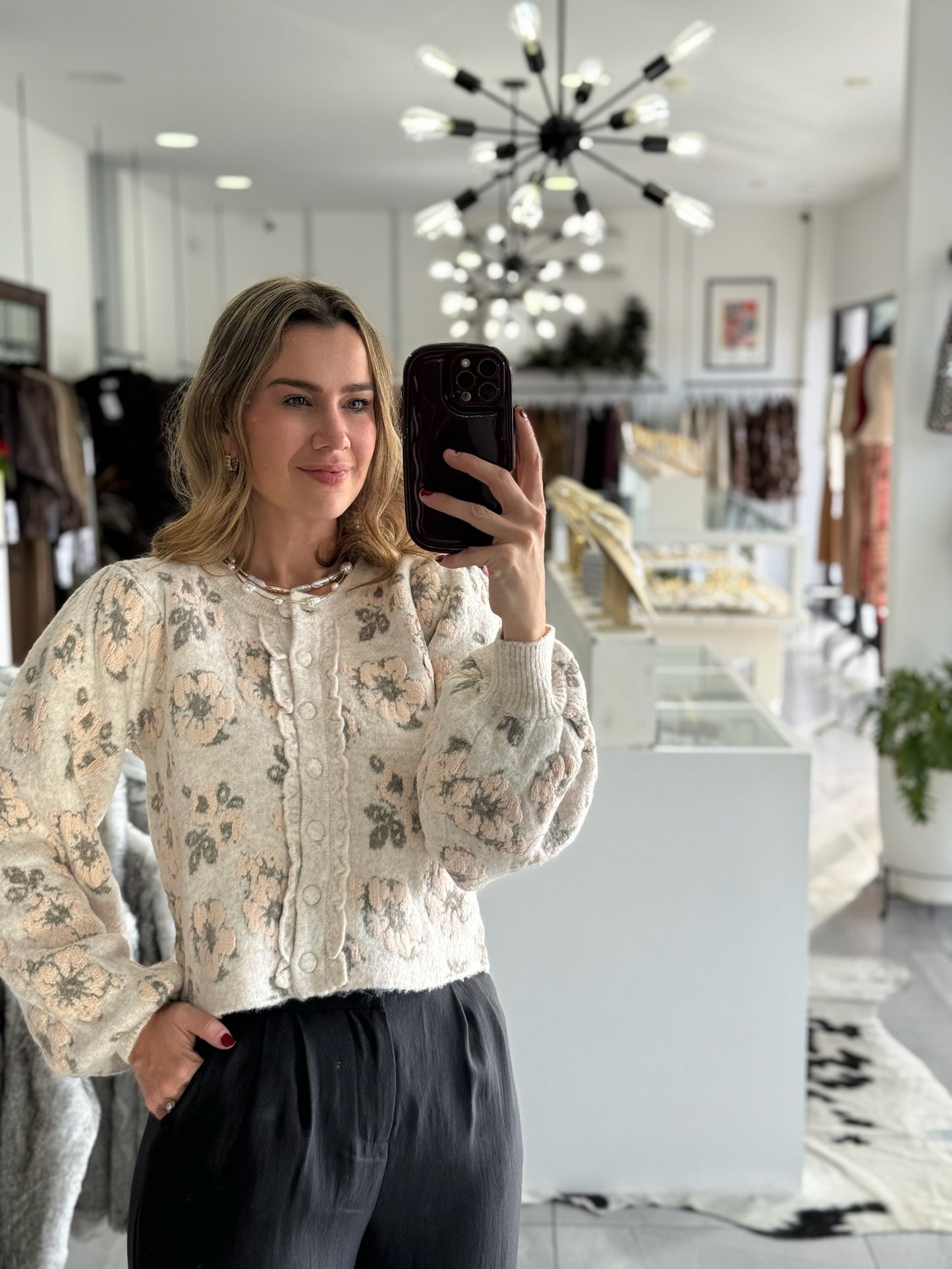 Cardigan Nordic Bloom