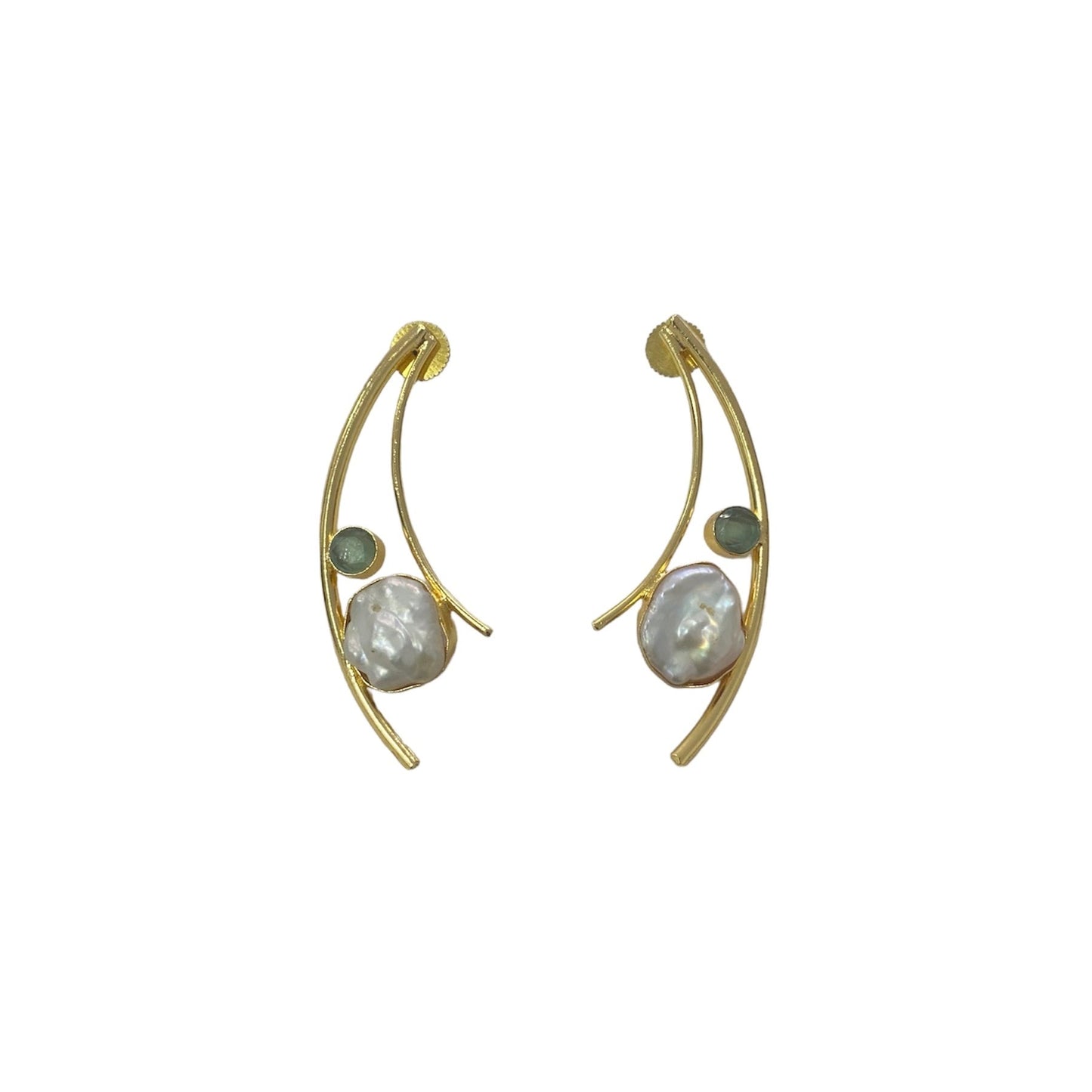 Aretes Luna Verde