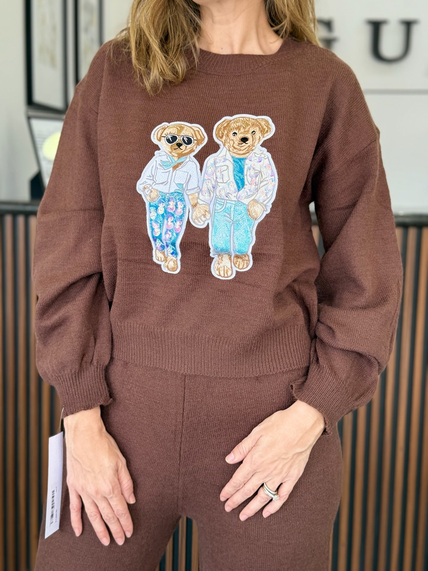 Conjunto oso cafe