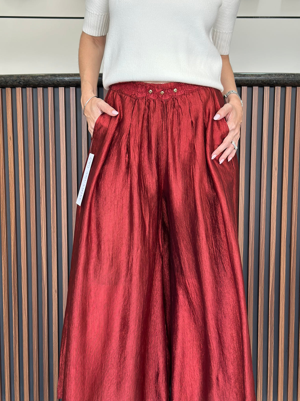 Pantalon burgundy
