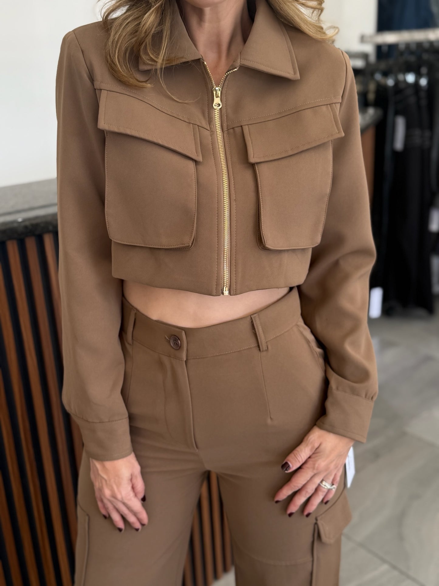 Conjunto Cargo Taupe