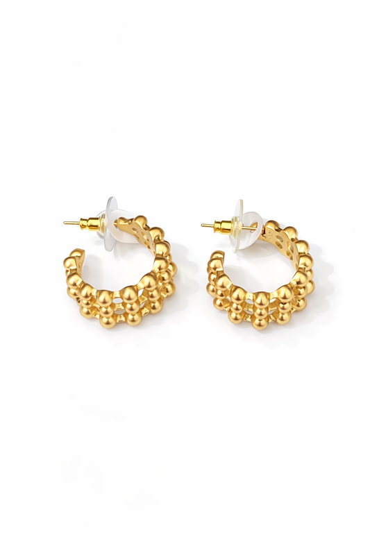 Aretes Aro Esferas