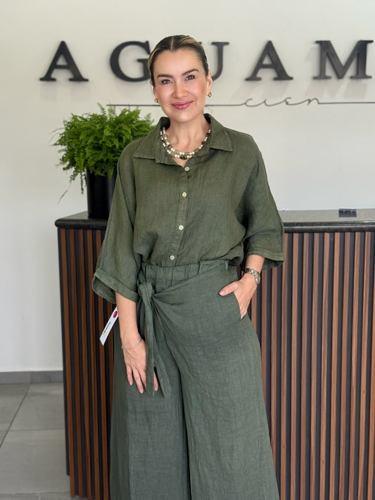 Conjunto verde khaki