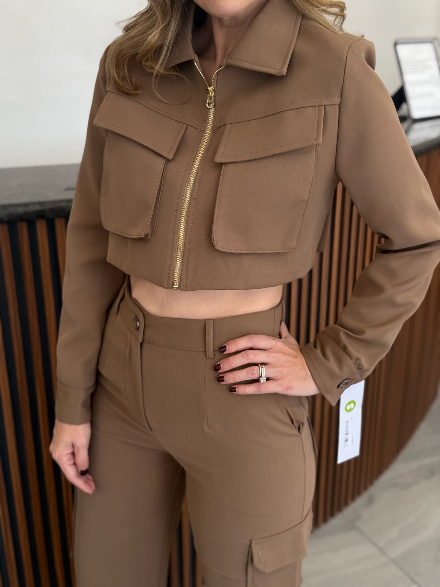 Conjunto Cargo Taupe