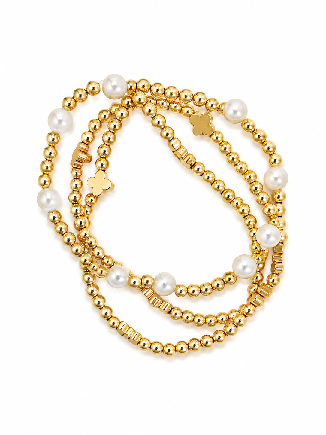 Set de Pulseras Golden Bloom
