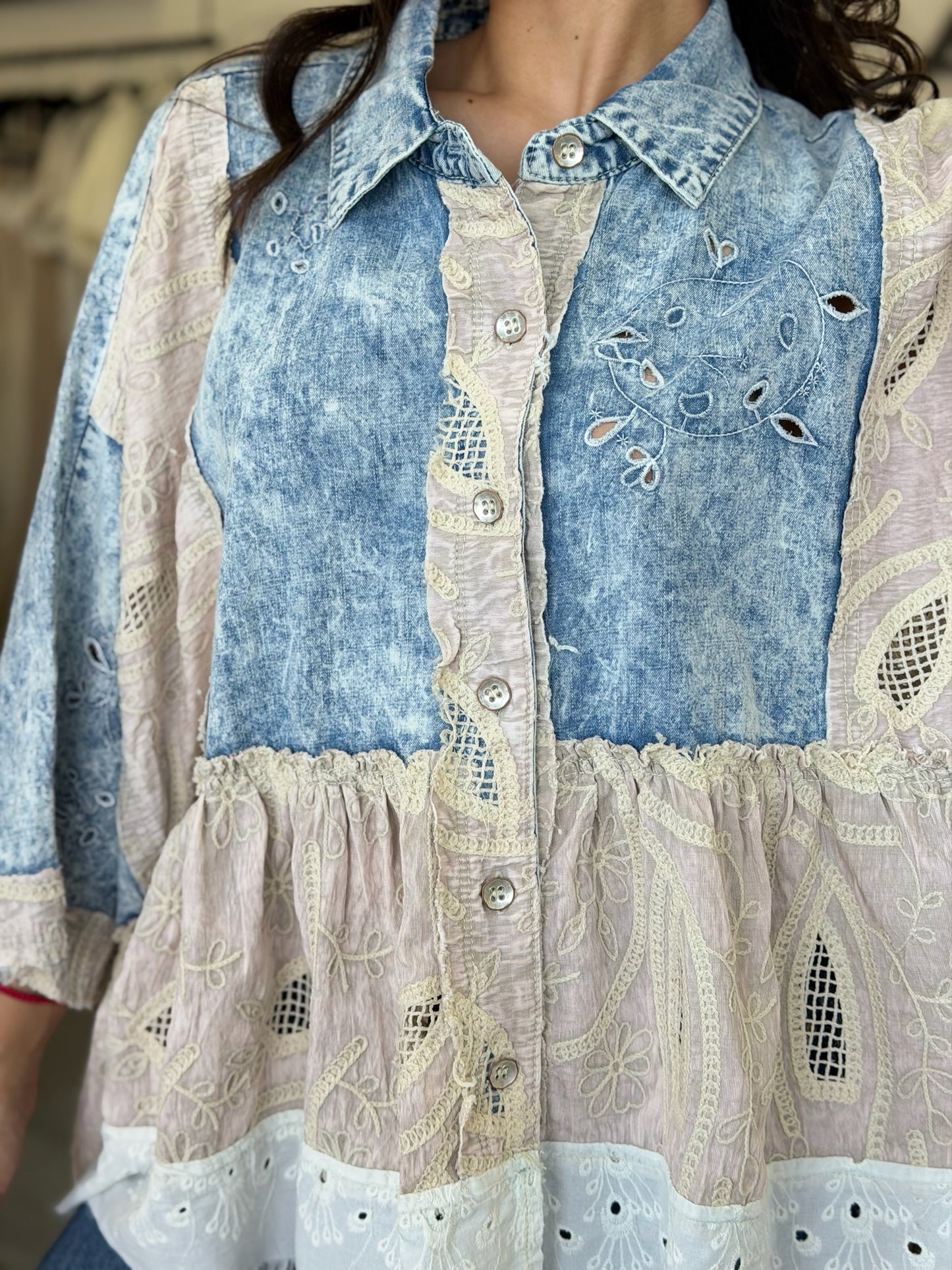 Blusa denim