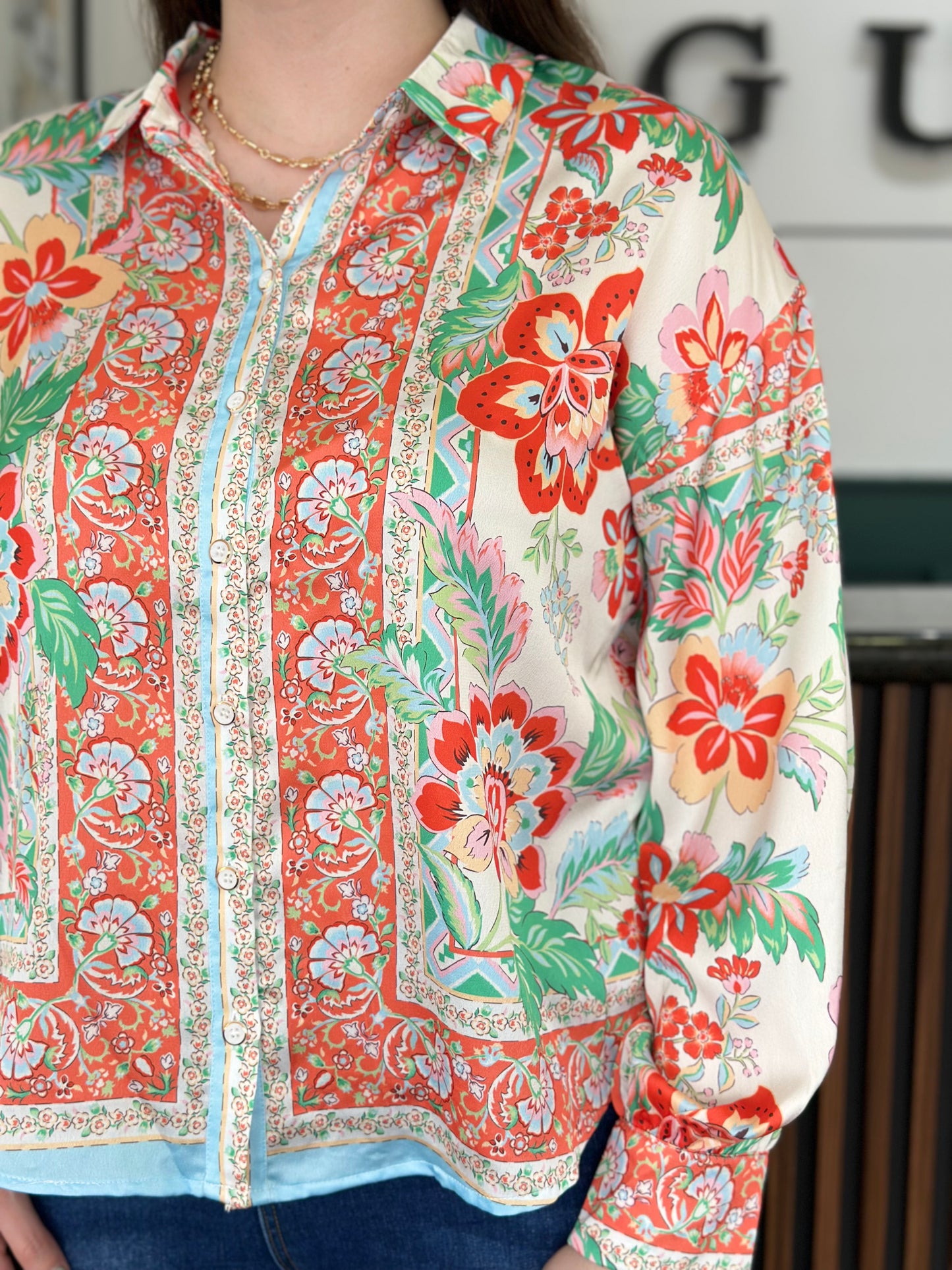 Blusa Flores Colores